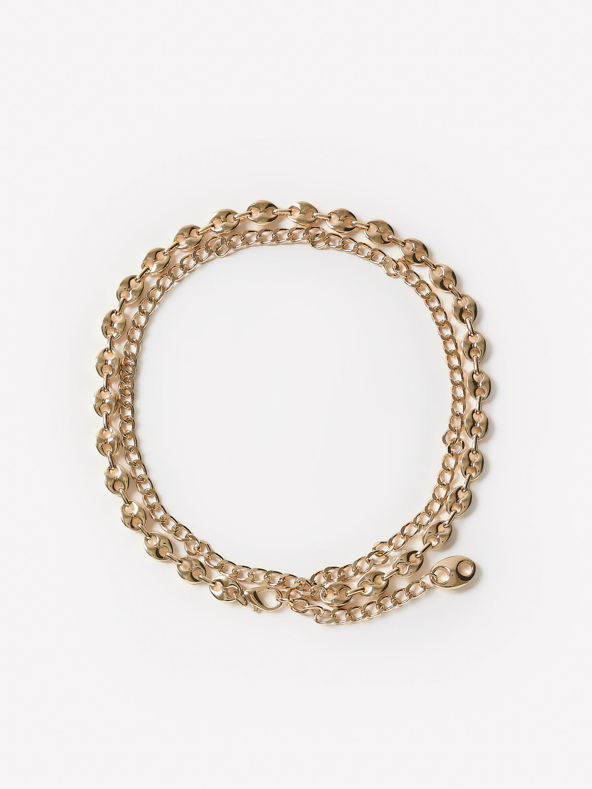 Metal Chain Belt with Adjustable Closure