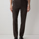 Slim Fit Dark Brown Brushed Twill Pant