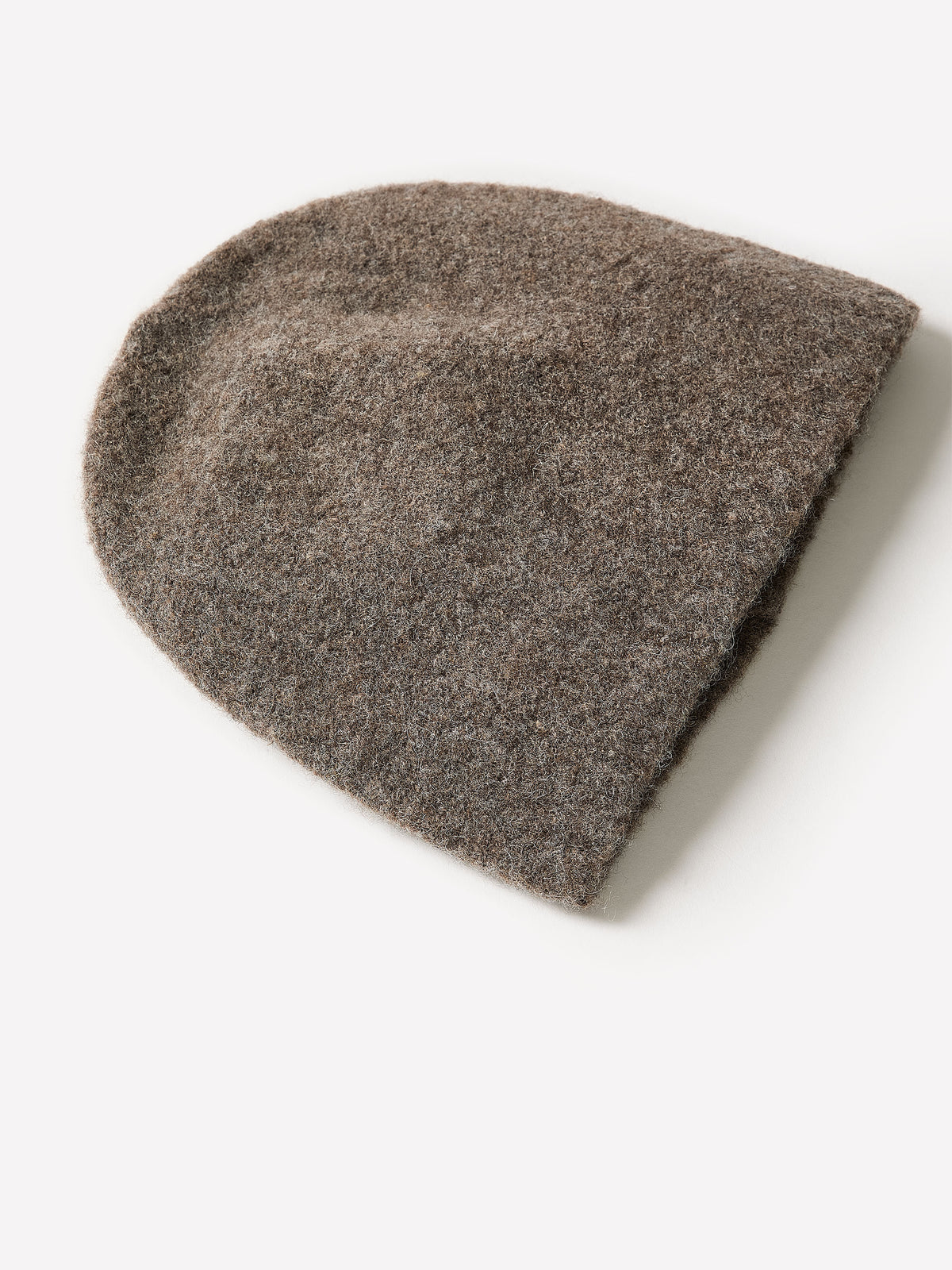 Ribbed Wool Blend Beanie Hat