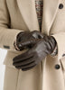 Tech-Friendly Leather Gloves