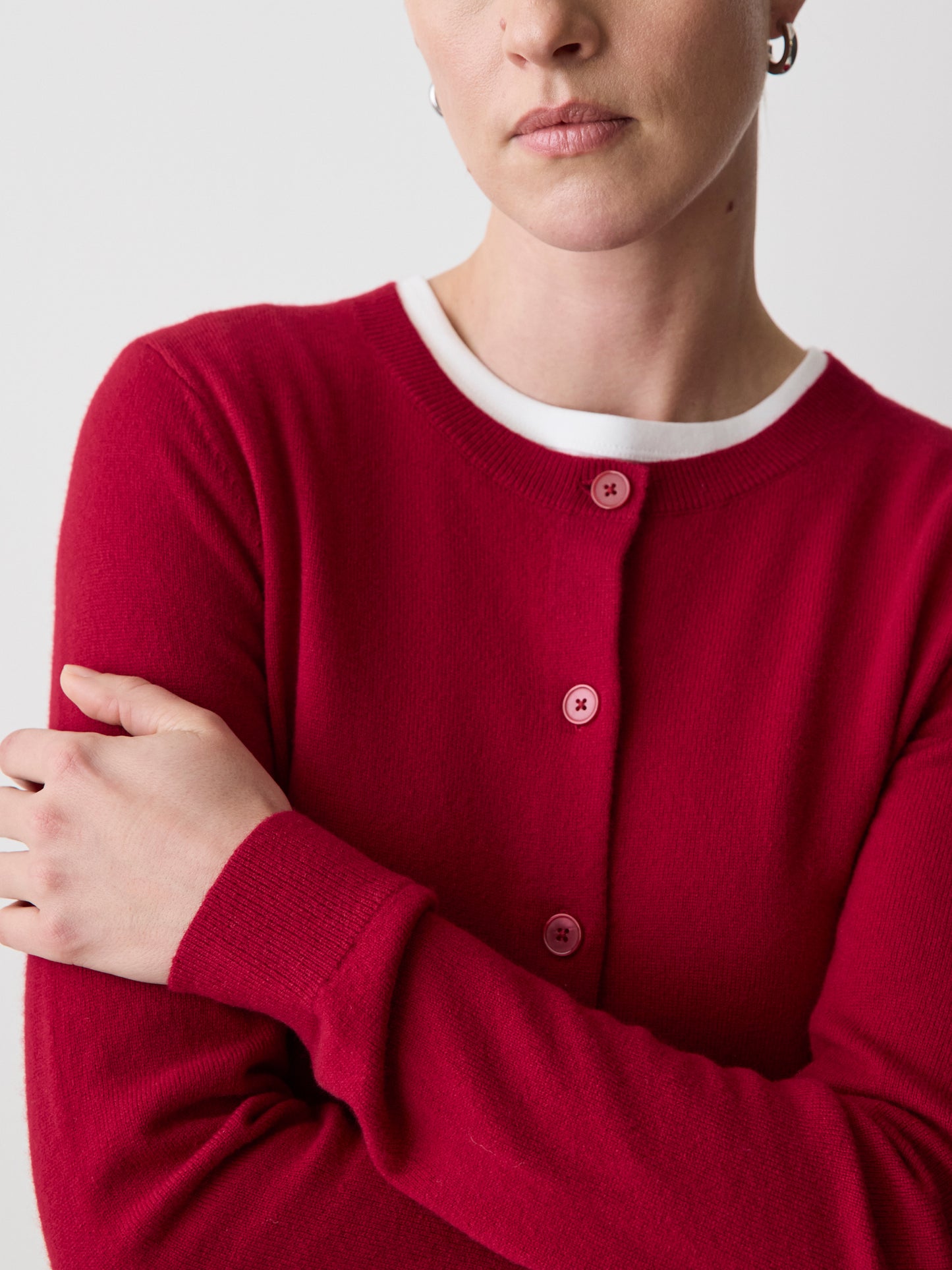 Merino Wool Button-Down Cardigan