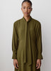 Woven Chiffon Asymmetric Hem Dress