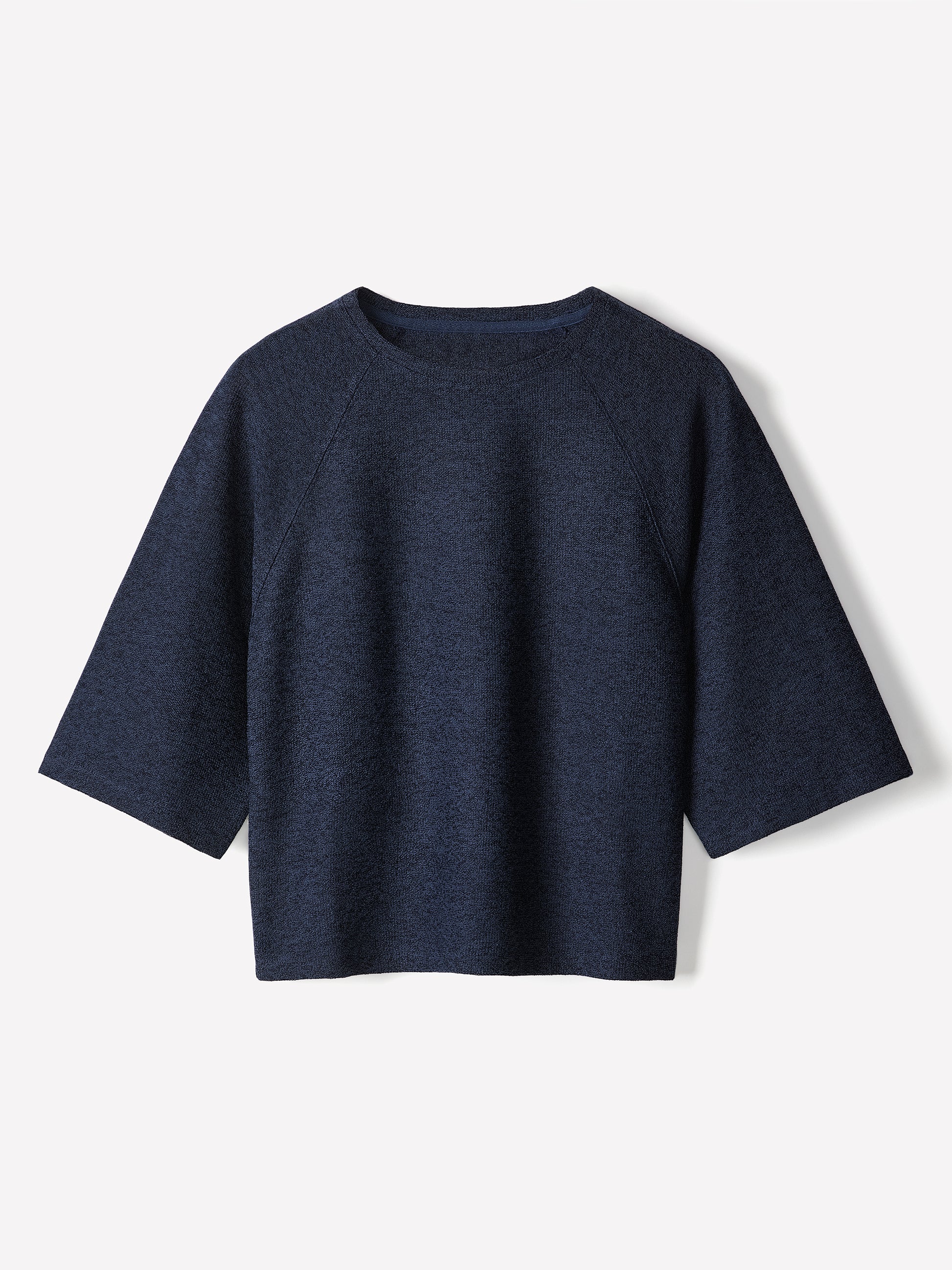 Long-Raglan-Sleeve Crew-Neck Top