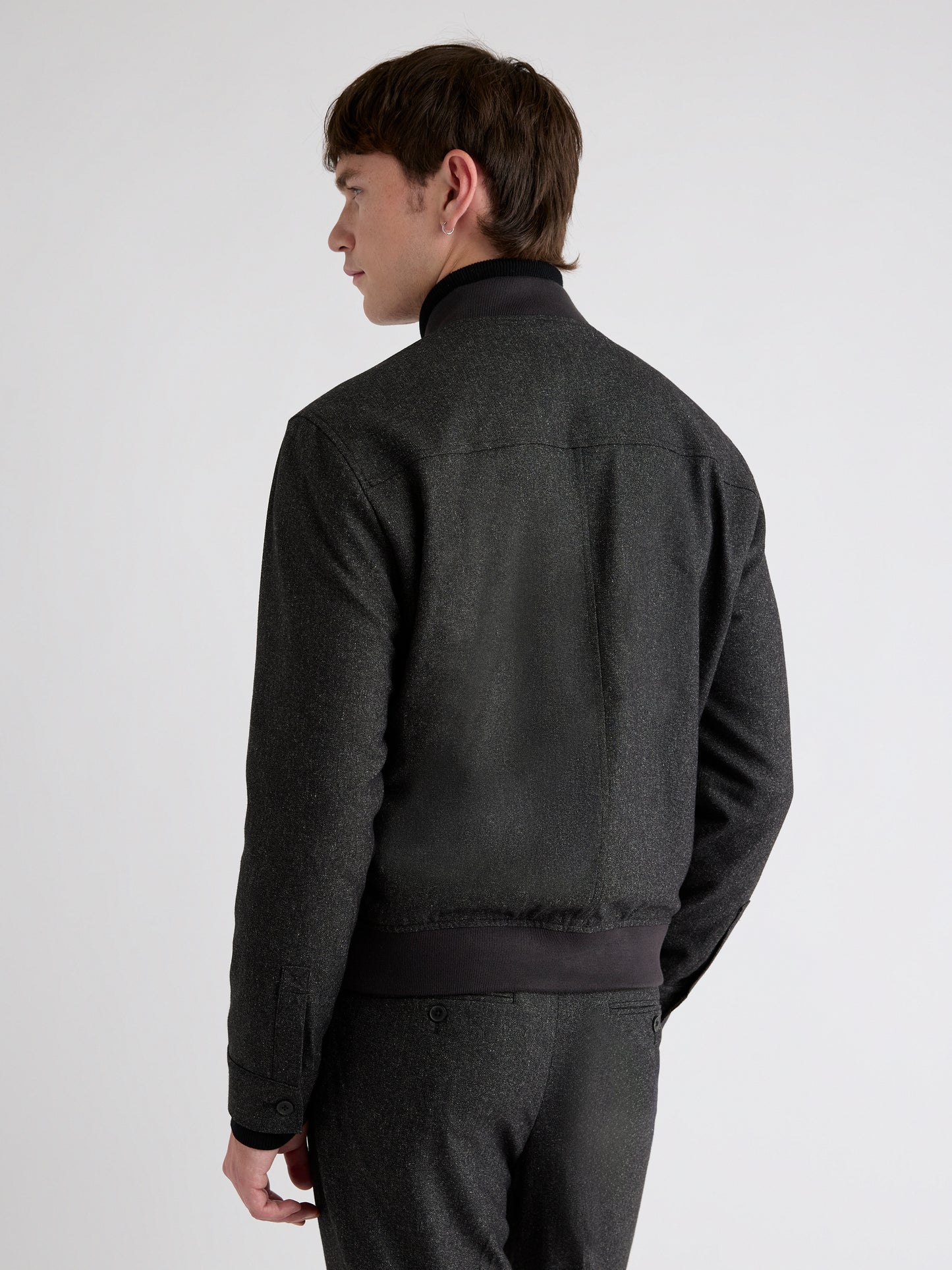 Tweed Bomber Jacket