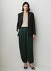 Satin High-Rise Balloon-Leg Pant