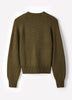V-Neck Cardigan with Long Barrel Sleeves