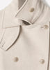 Wool Blend Double Breasted Coat