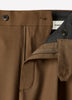 Wool-Blend Tapered-Leg Pleated Dress Pant