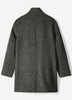 Classic Mock-Neck Wool Coat with Dickey