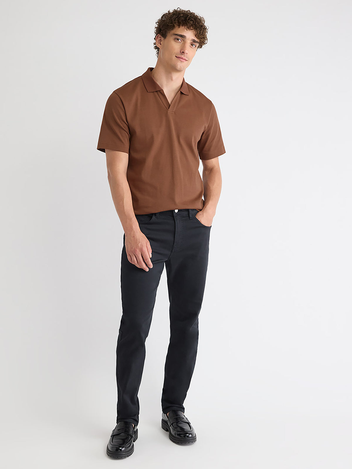 Solid Short-Sleeve Polo