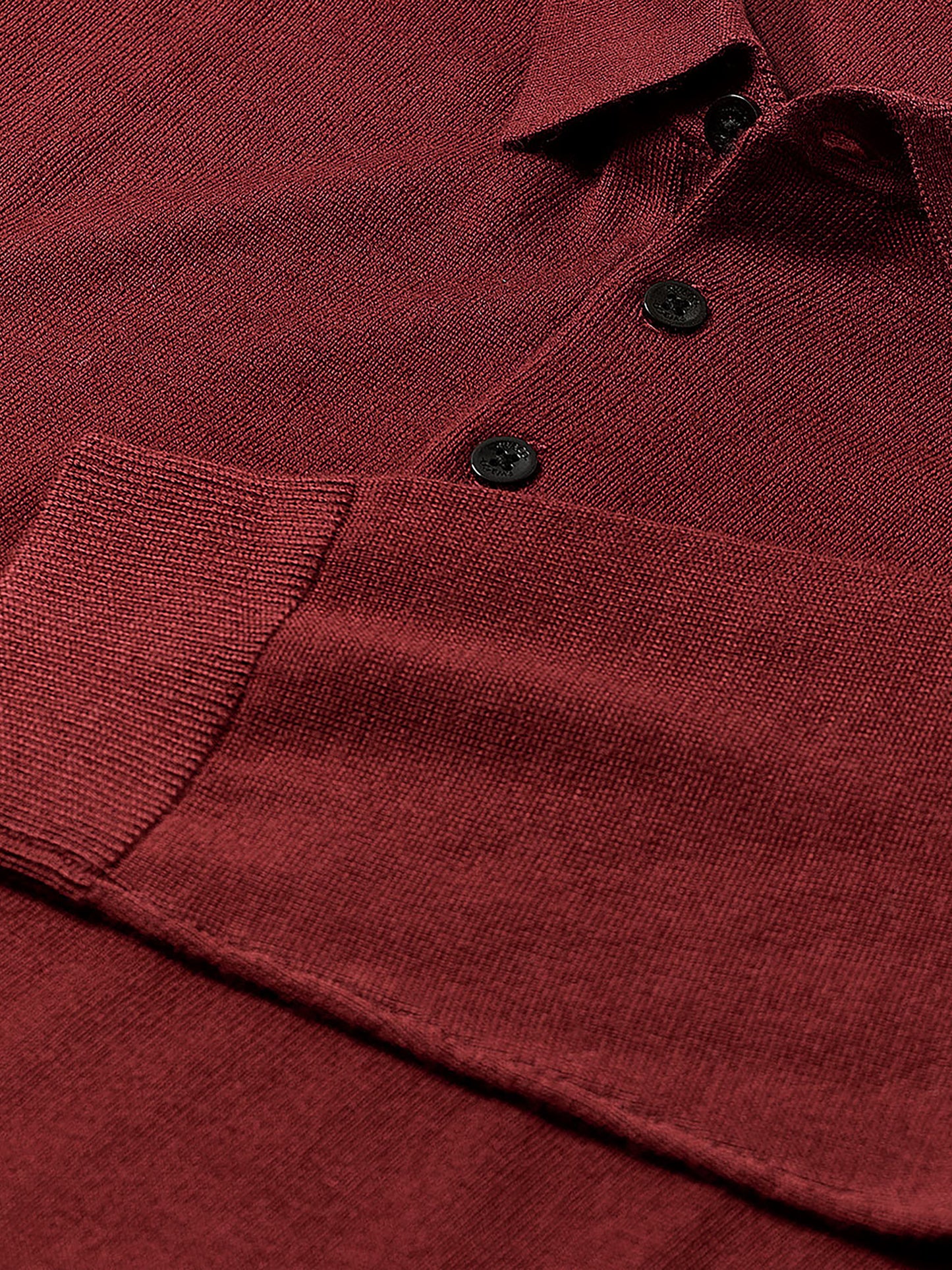 Merino Wool Polo Sweater