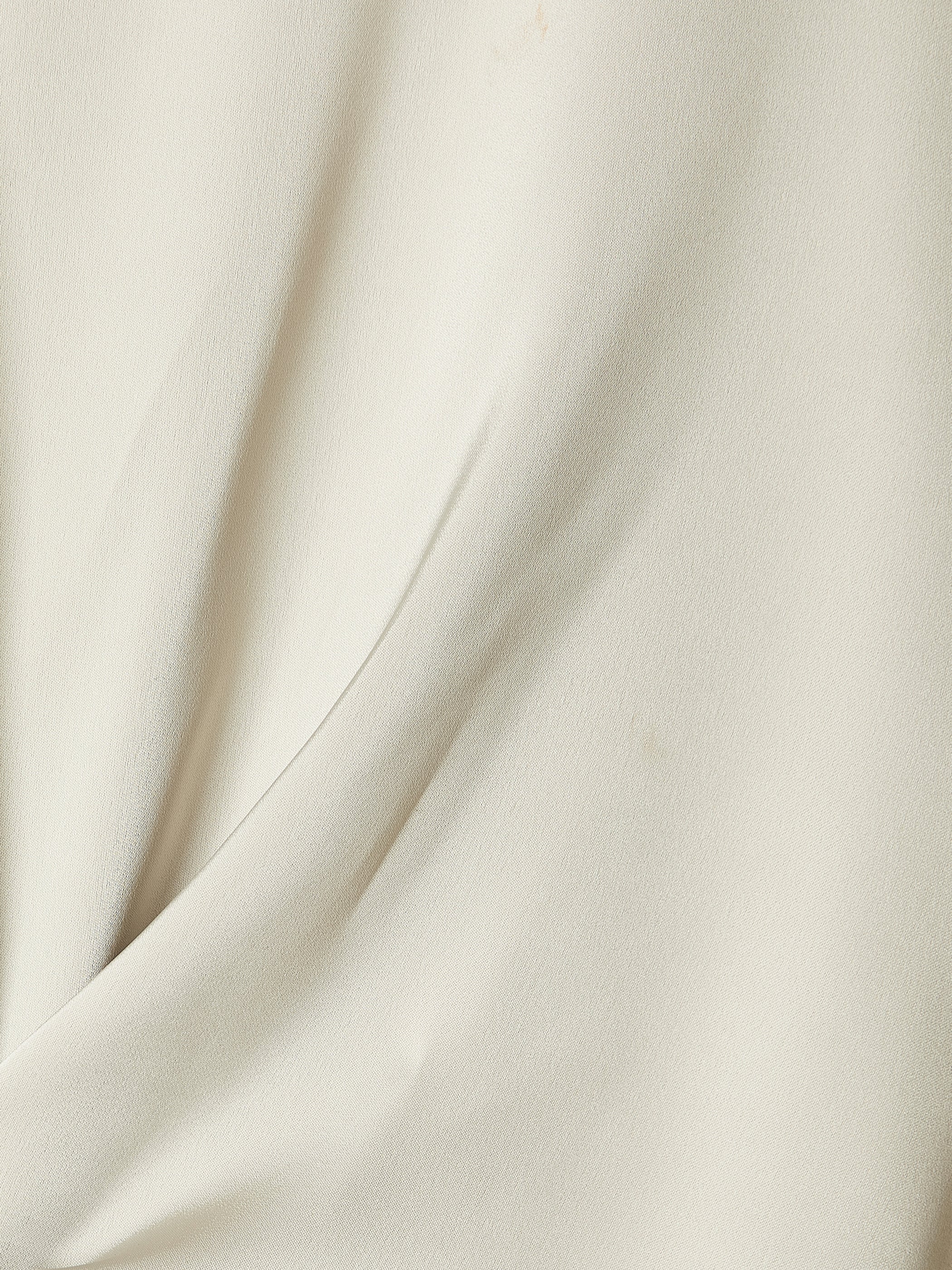 Robe Cocktail Midi à Manches Courtes et Détail Drapé