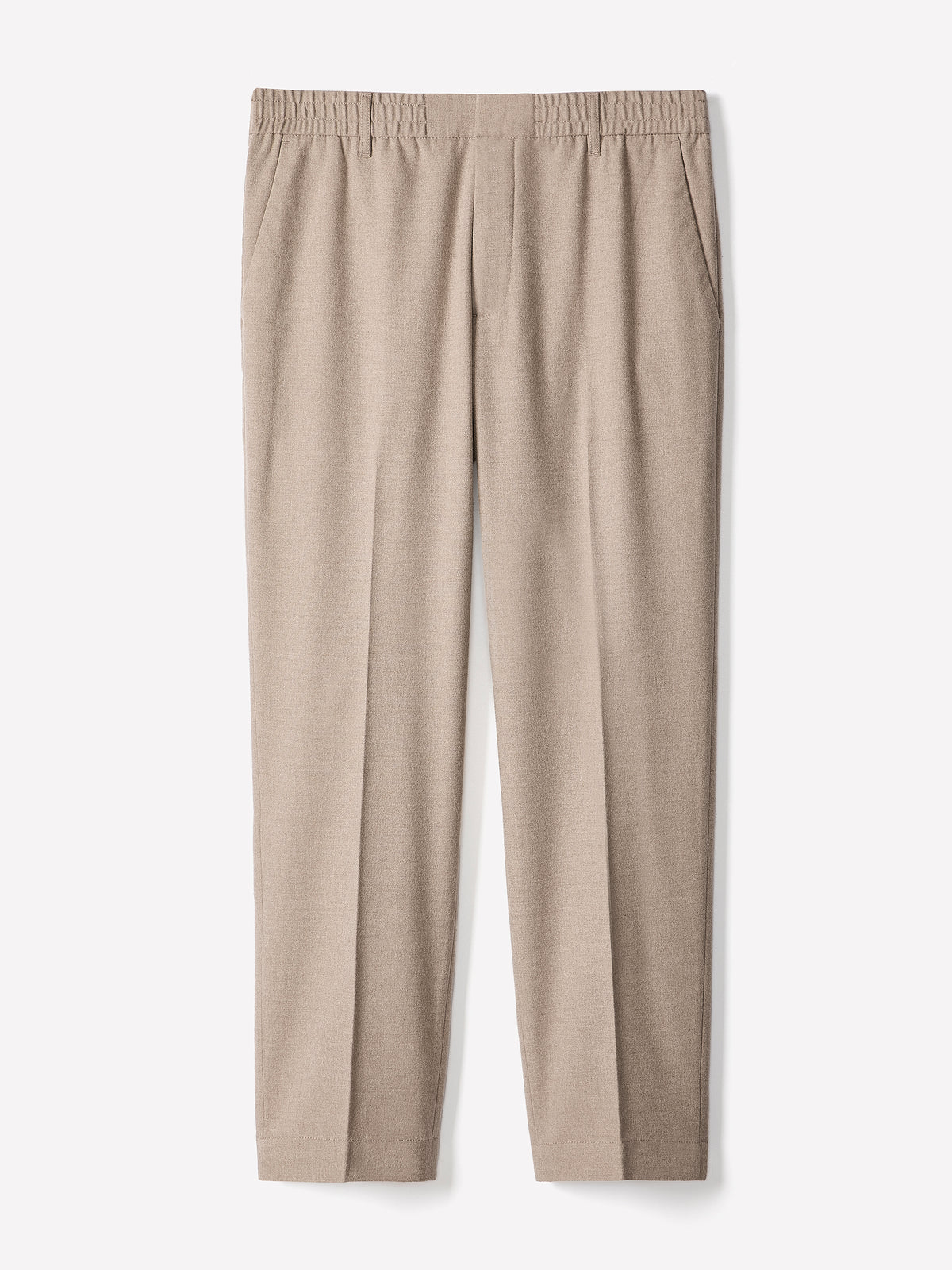 Tailored-Fit Brushed-Knit Pant