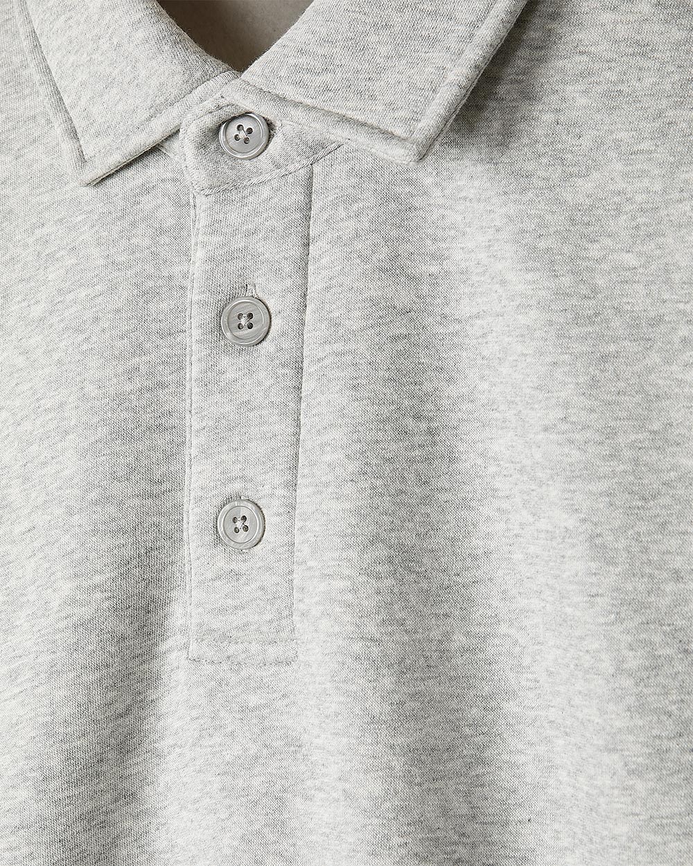 Fleece Long-Sleeve Polo