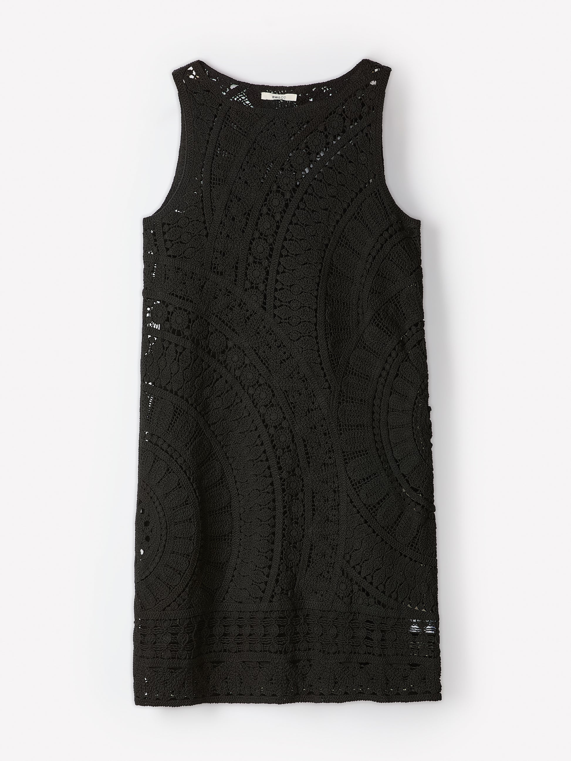 Sleeveless Crochet Mini Dress