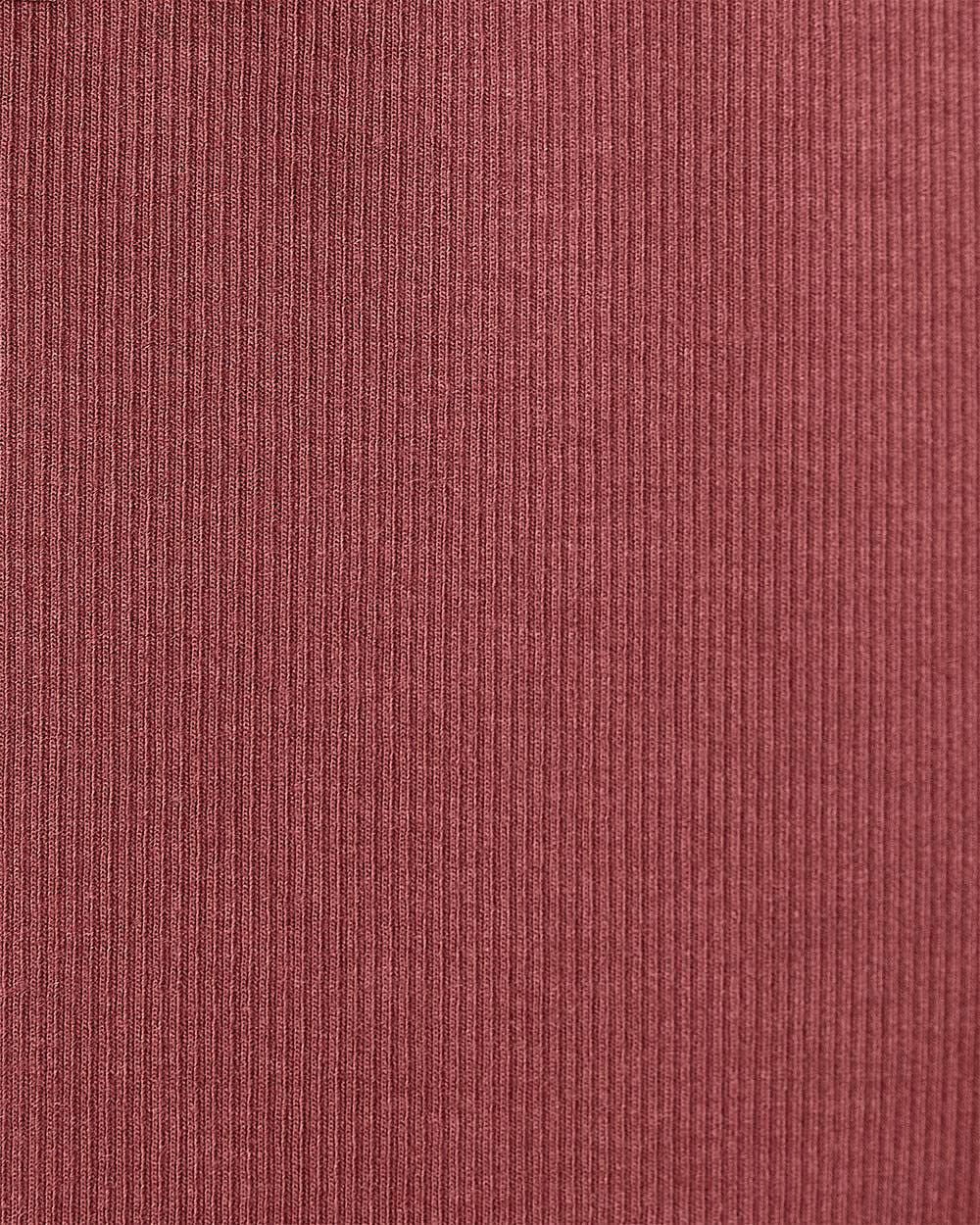 V-Neck Ribbed Top with Short Flutter Sleeves