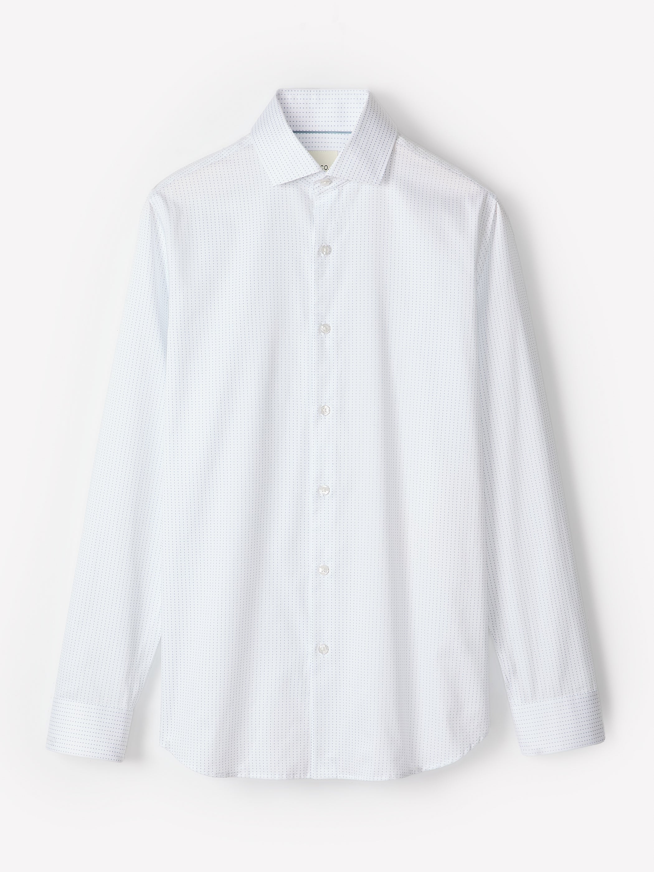 Slim-Fit Dress Shirt with Micro Dots