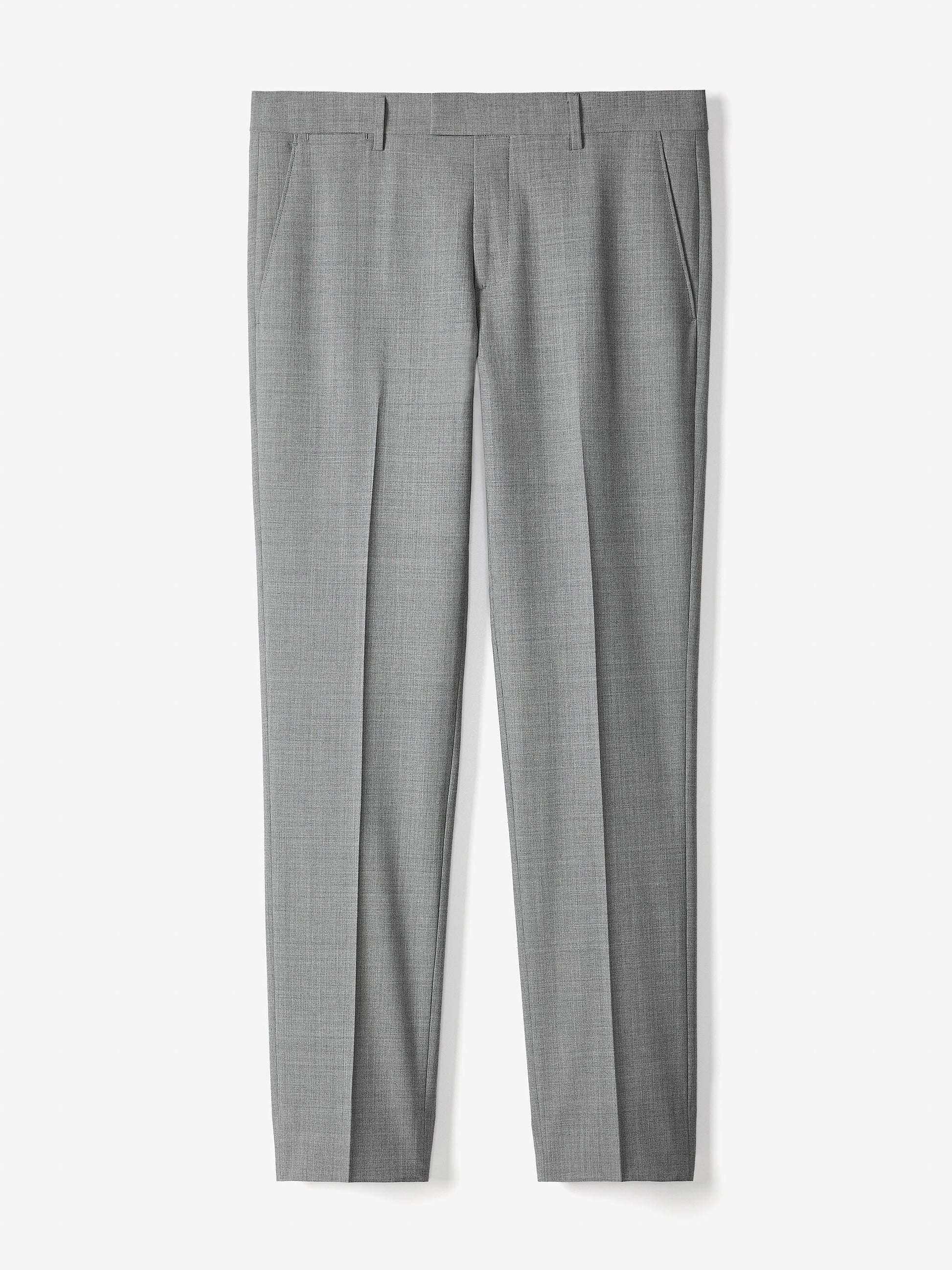 Slim Fit Wool Blend Mens Woven Pant