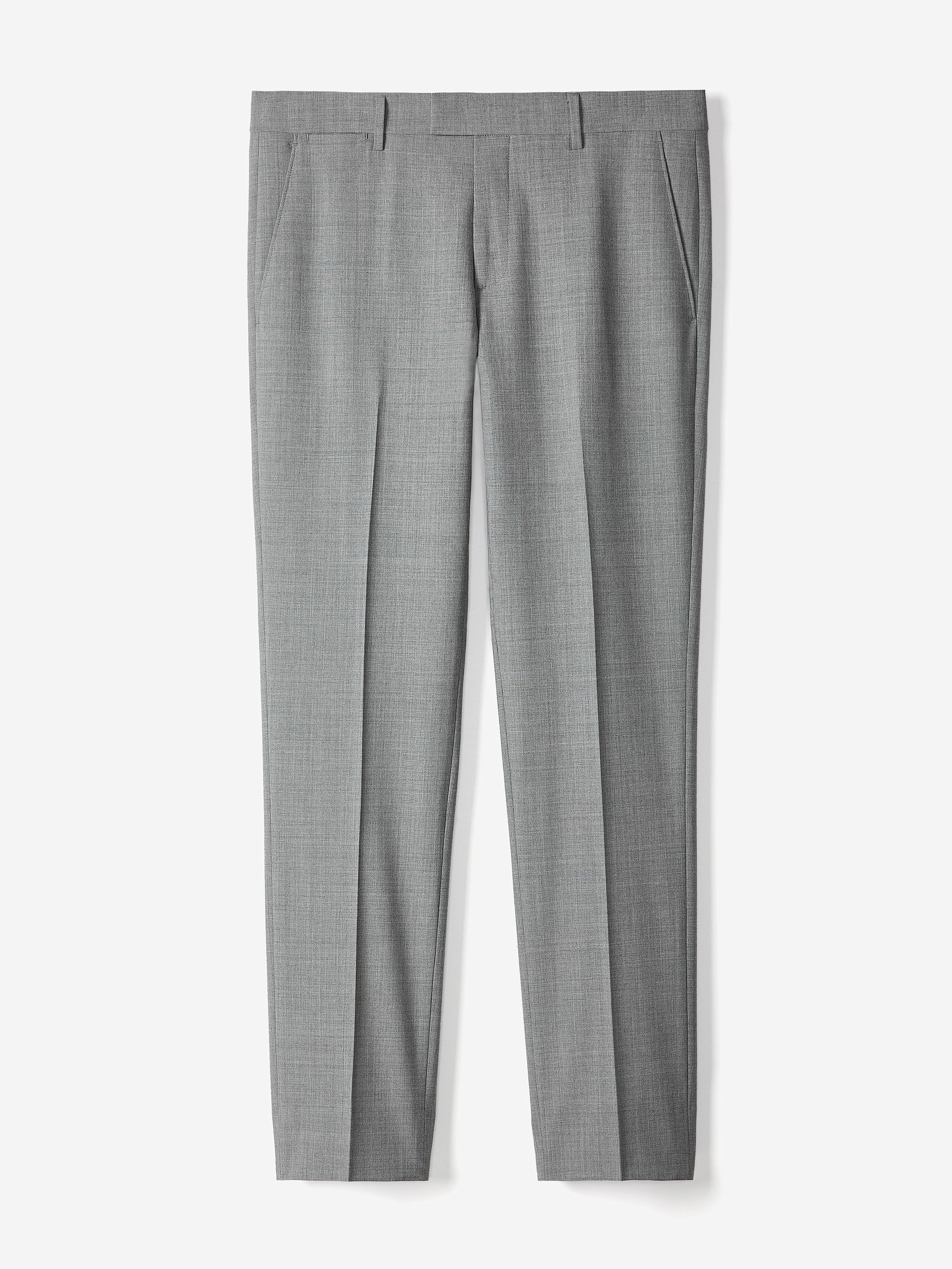 Slim Fit Wool Blend Mens Woven Pant