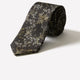 Skinny Tie with Foliage Pattern