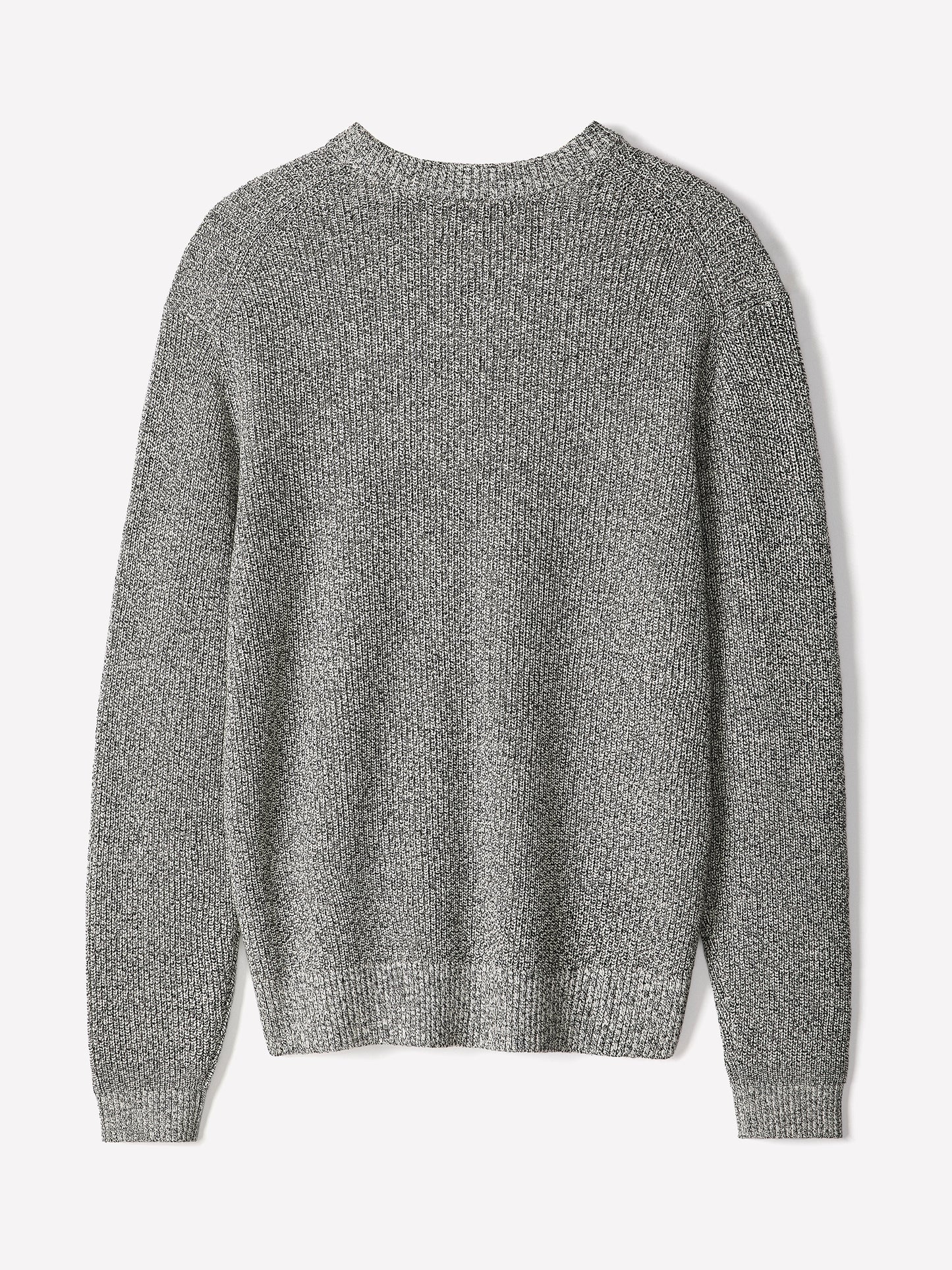 Knit Crewneck Sweater Cotton Cashmere Blend