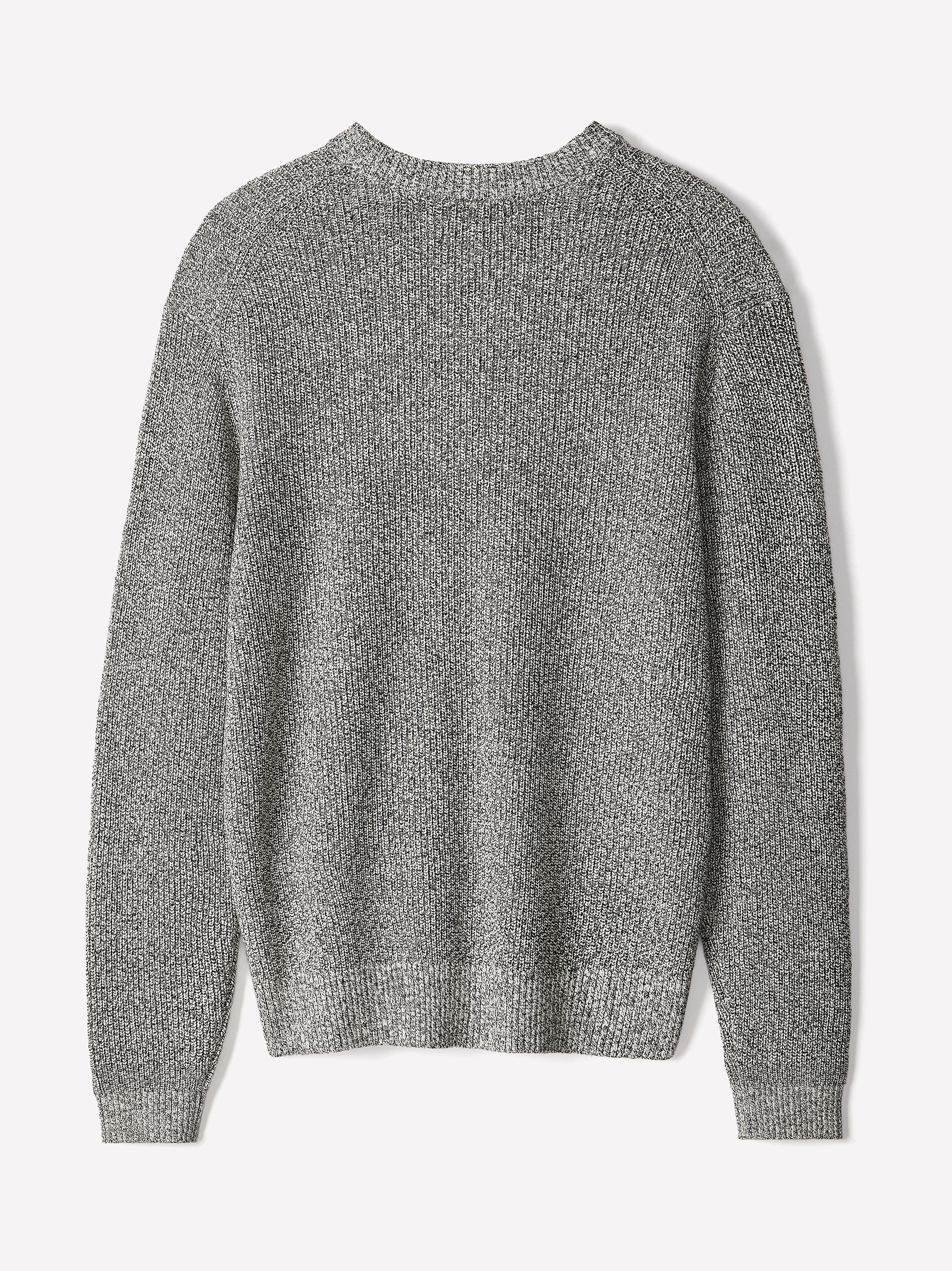 Knit Crewneck Sweater Cotton Cashmere Blend