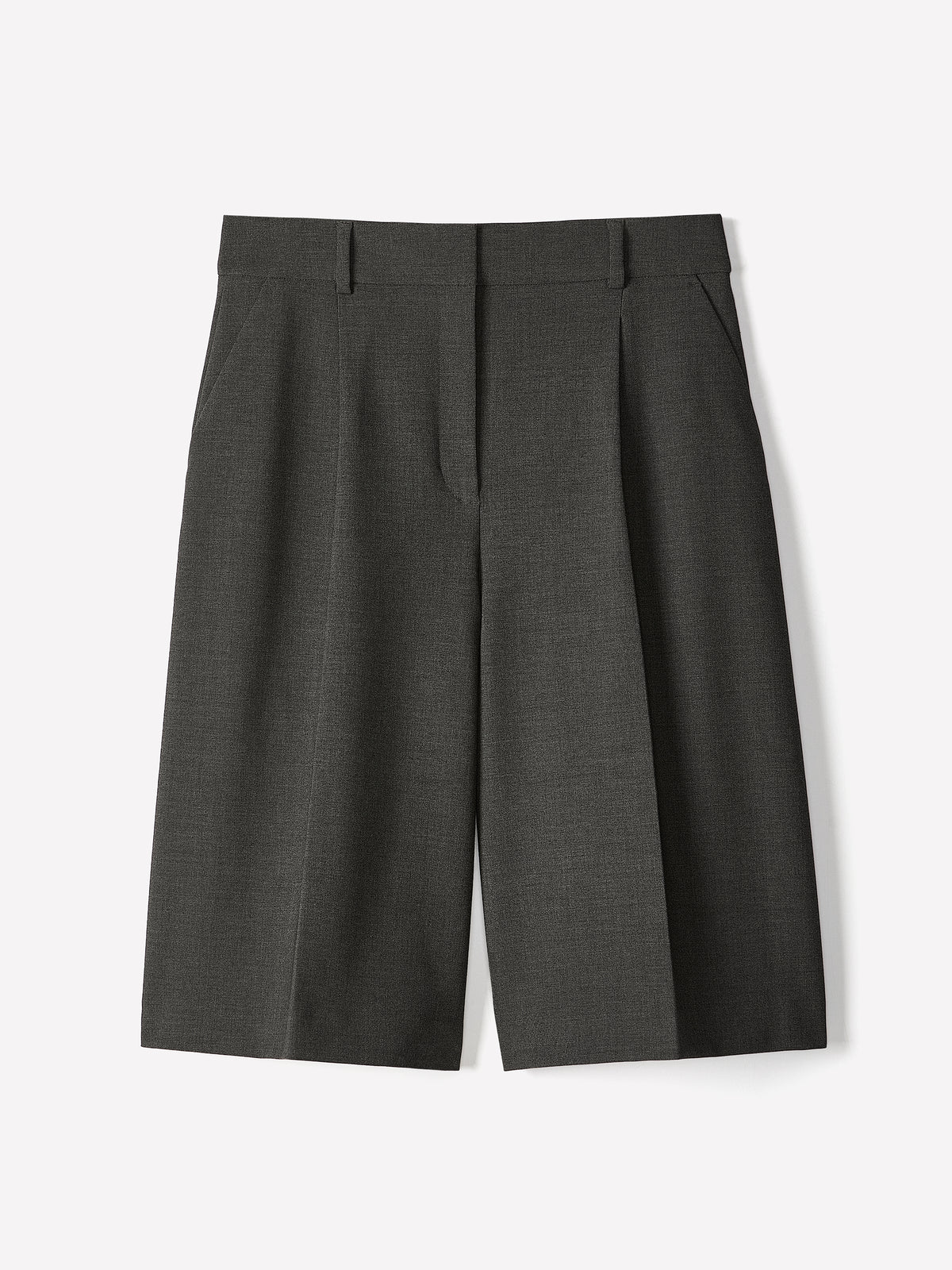 Long Bermuda Shorts Heavy Twill Fabric
