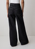 Dark-Wash High-Rise Ultra-Wide-Leg Jeans