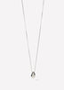 Necklace with Sculptural Metal Pendant
