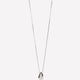 Necklace with Sculptural Metal Pendant