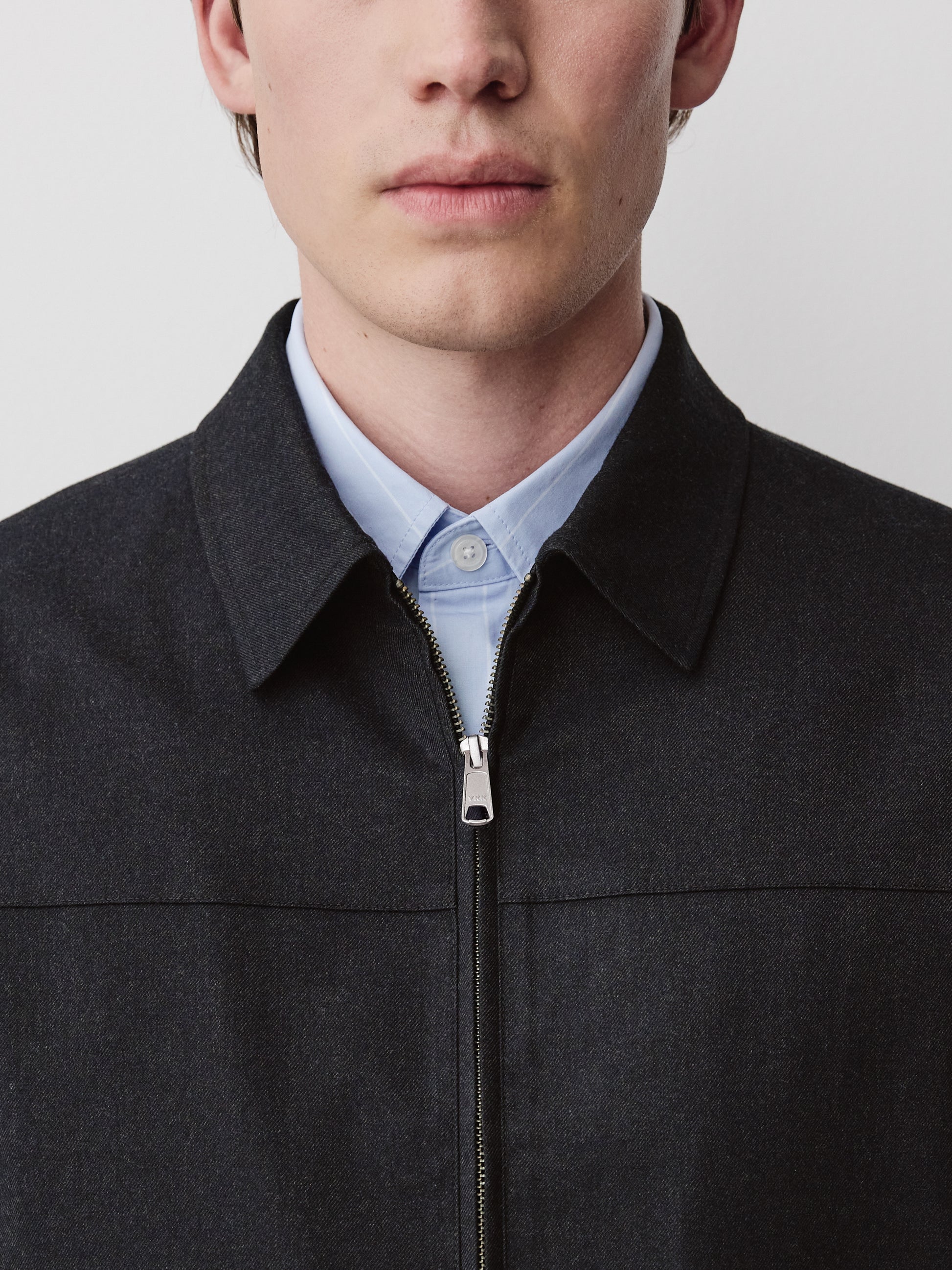 Woven Mens Jacket, Brushed Fabric, Milkman Style