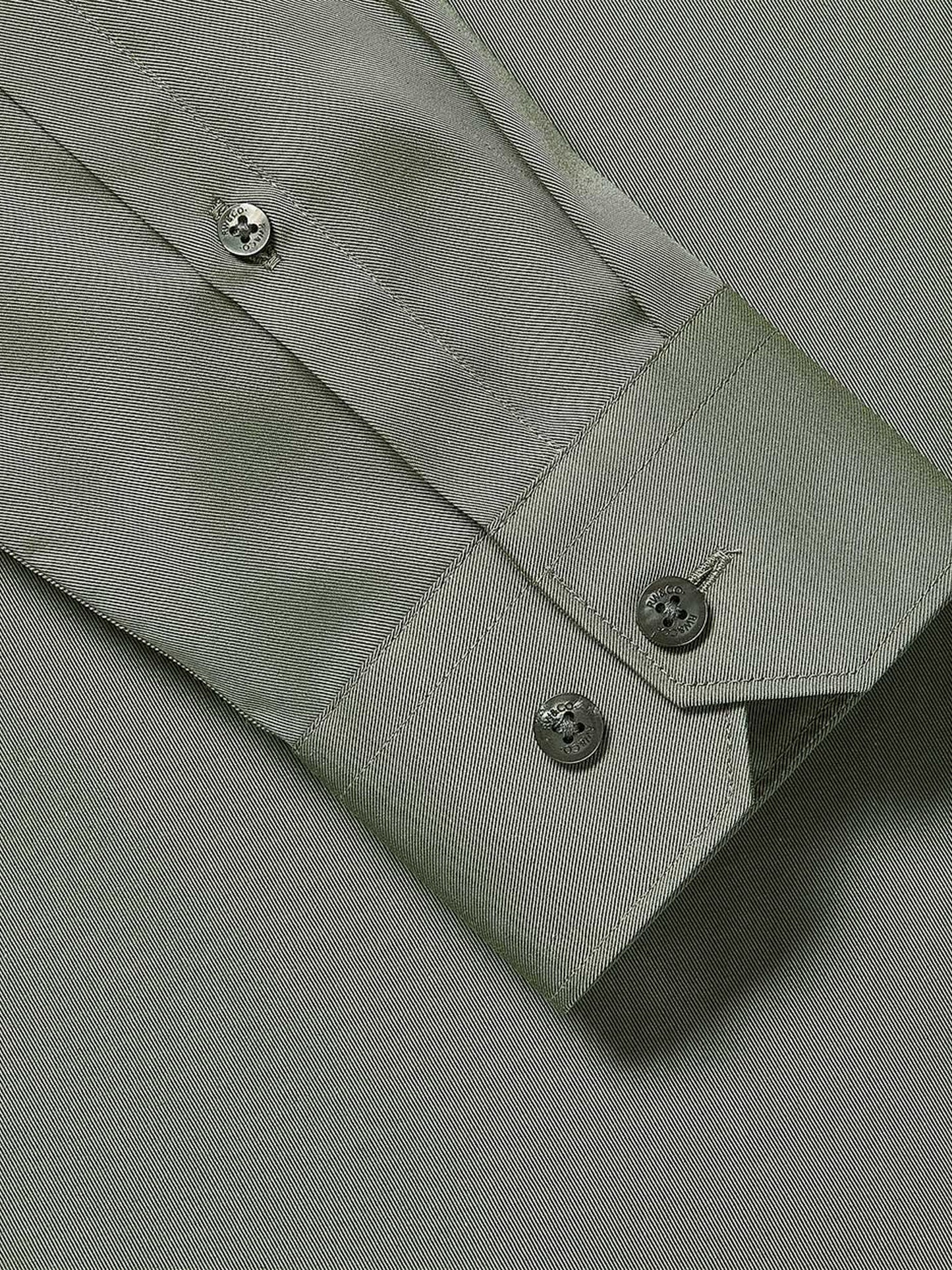 Slim Fit Solid Twill Dress Shirt