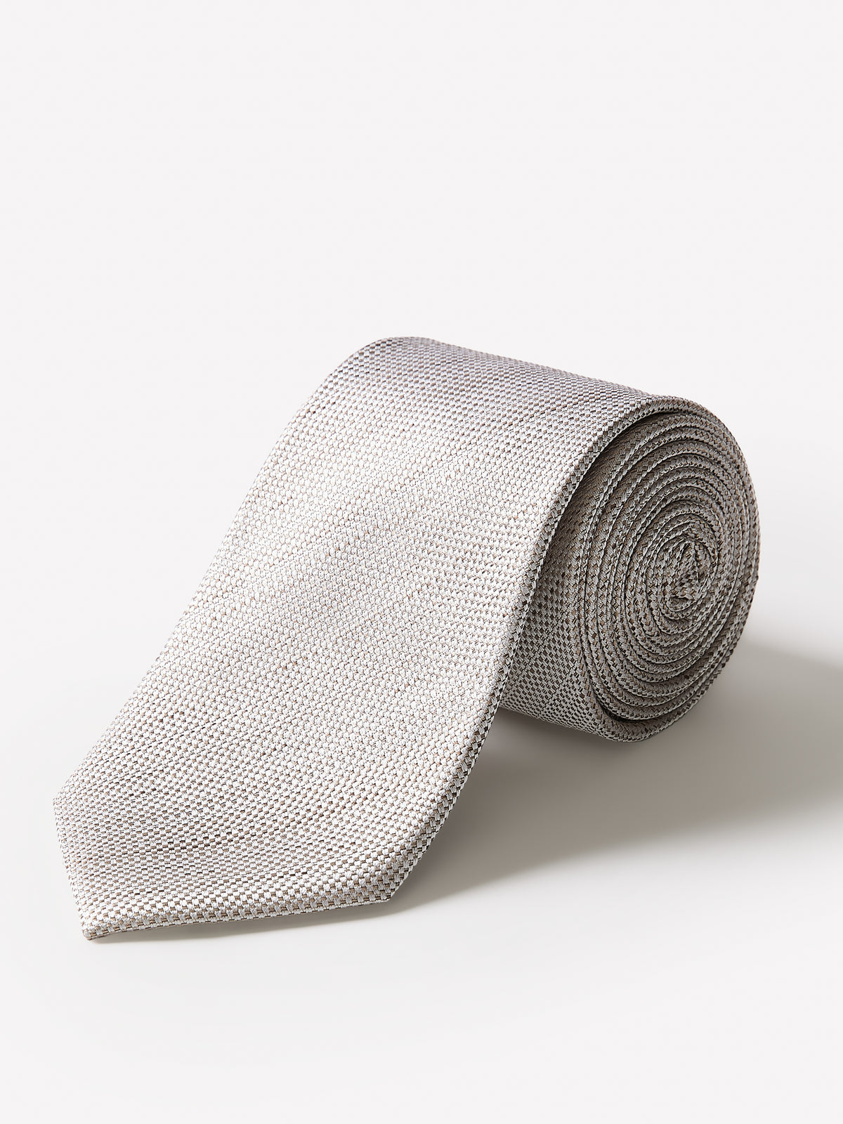 Men's Regular Fit Silk Textured Tie