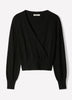 Crossover Pull Cotton Blend Sweater