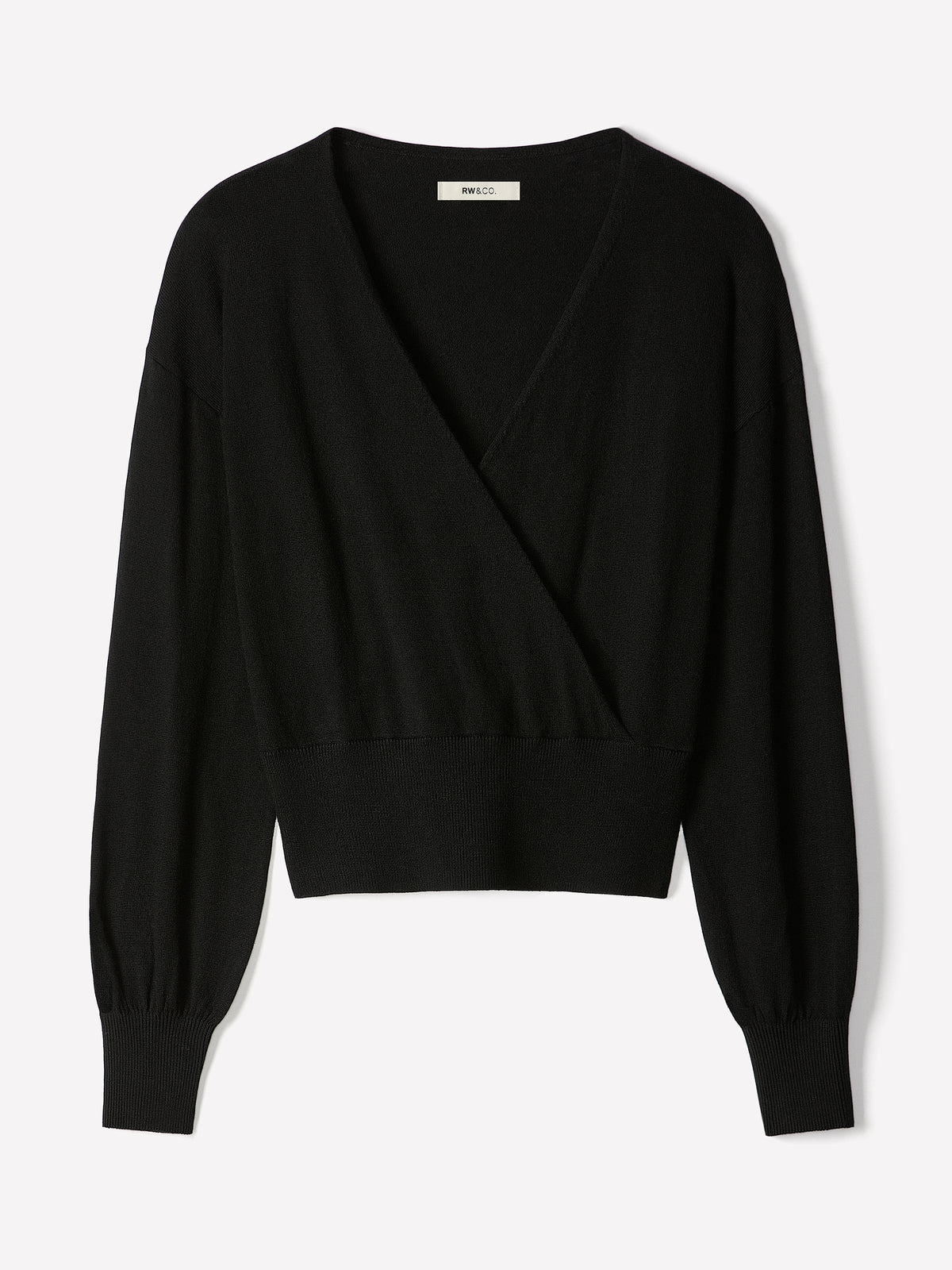 Crossover Pull Cotton Blend Sweater