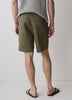 Linen-Blend Shorts with Elastic Waistband