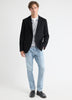 Slim-Fit Textured Knit Blazer