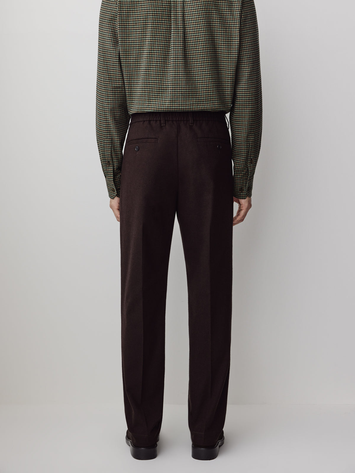 Tailored-Fit Brushed-Knit Pant