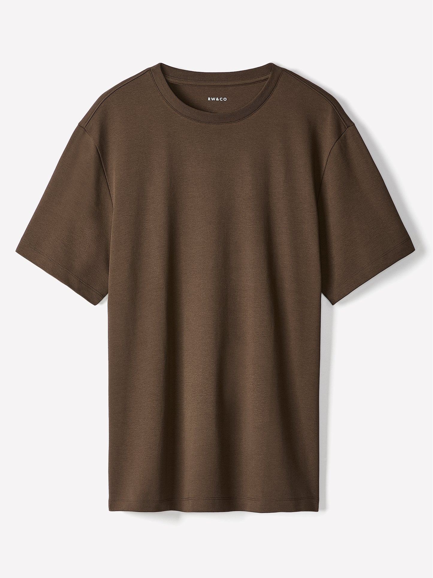 Solid Short-Sleeve Crew-Neck Tee