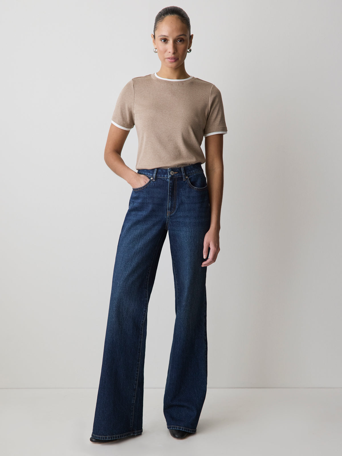 High-Rise Wide-Leg Jeans