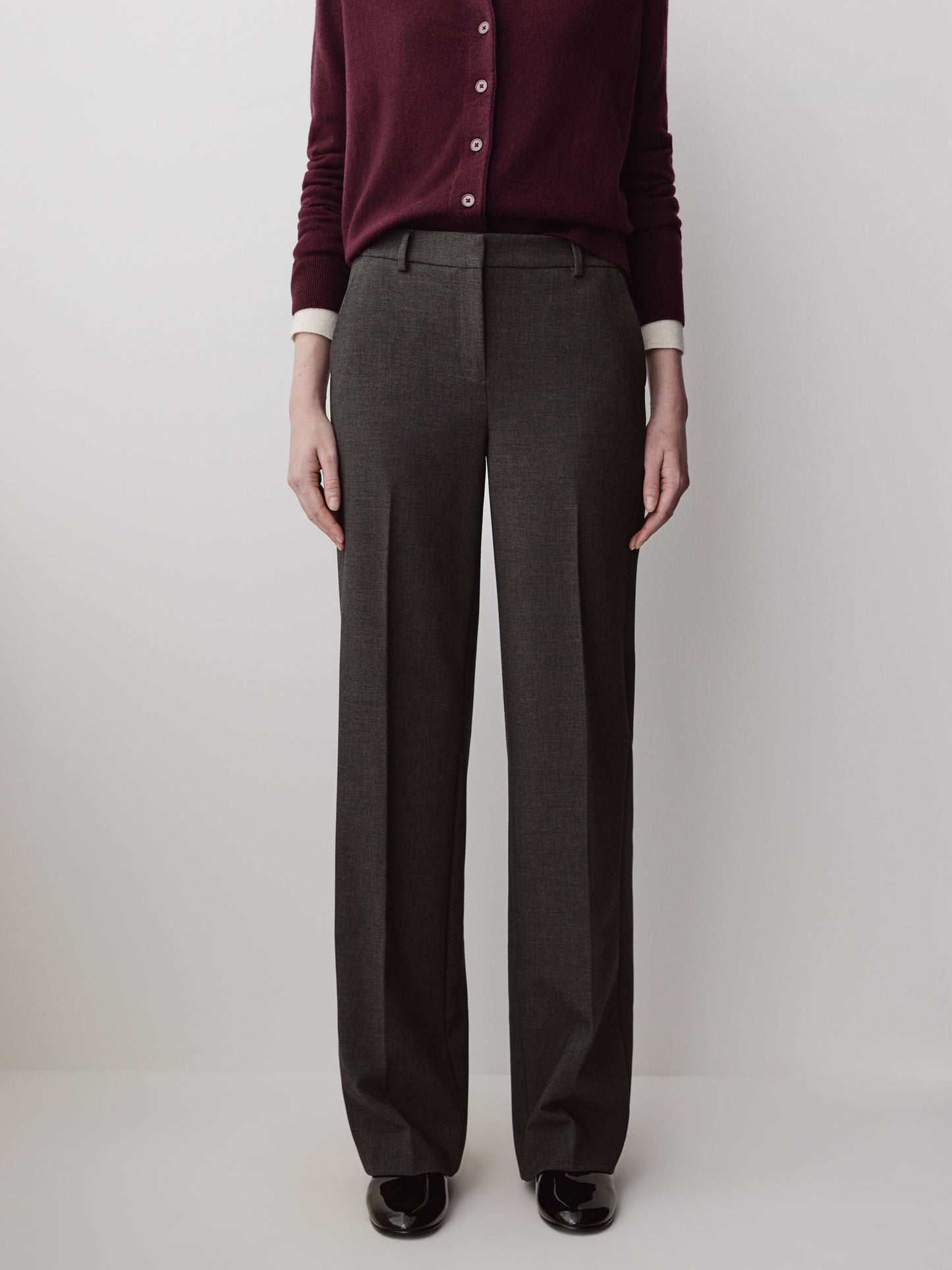 Mid-Rise Wide-Leg Heavy Twill Pant