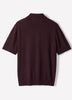 Merino Wool Polo Sweater Short Sleeve