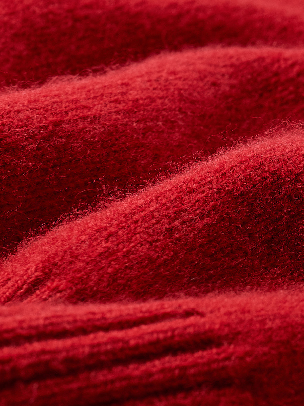 Lambswool Long-Sleeve Polo Sweater