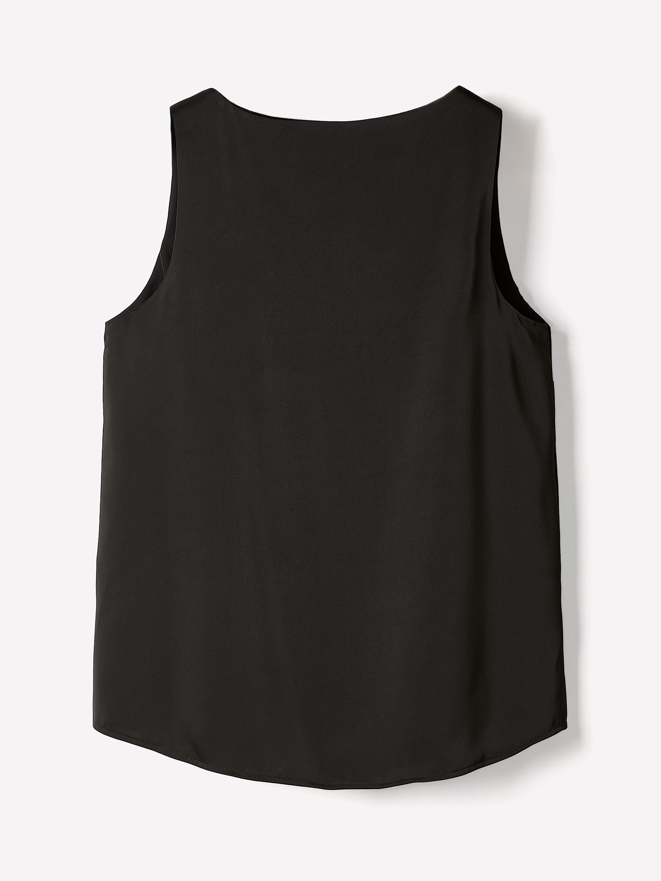 Woven Satin Cami Blouse U Neck