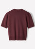 Knit Cotton Blend Crew Neck Sweater