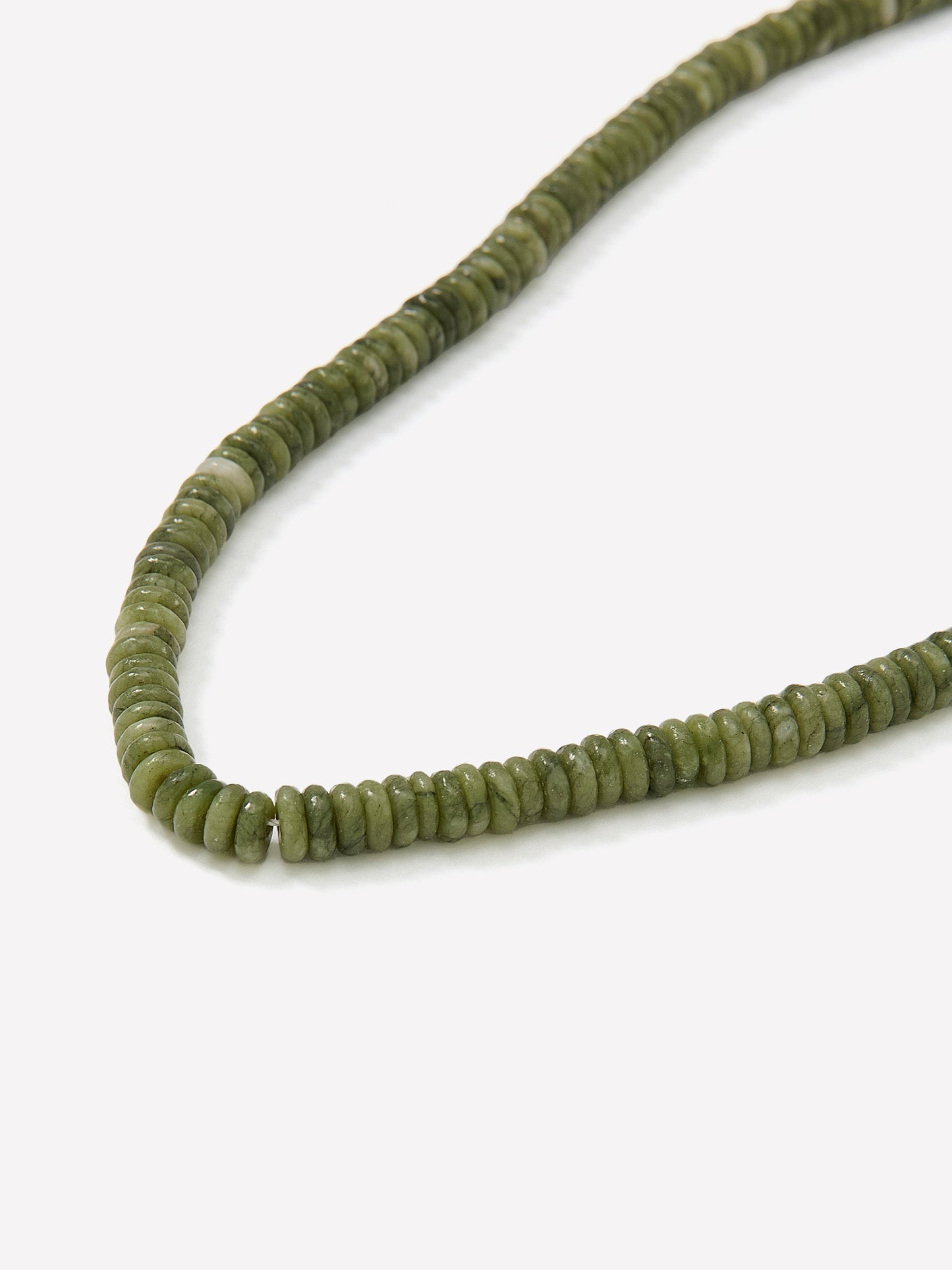 Beaded Metal Imitation Necklace With Semi-Precious Stones