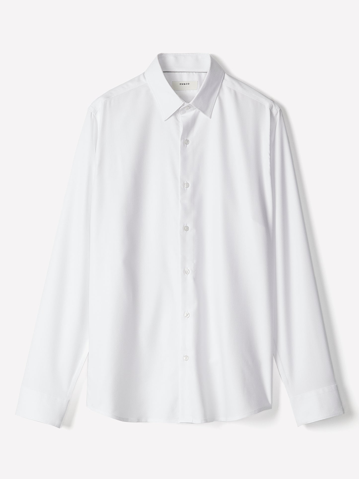 Tailored-Fit Knit-Like Dress Shirt