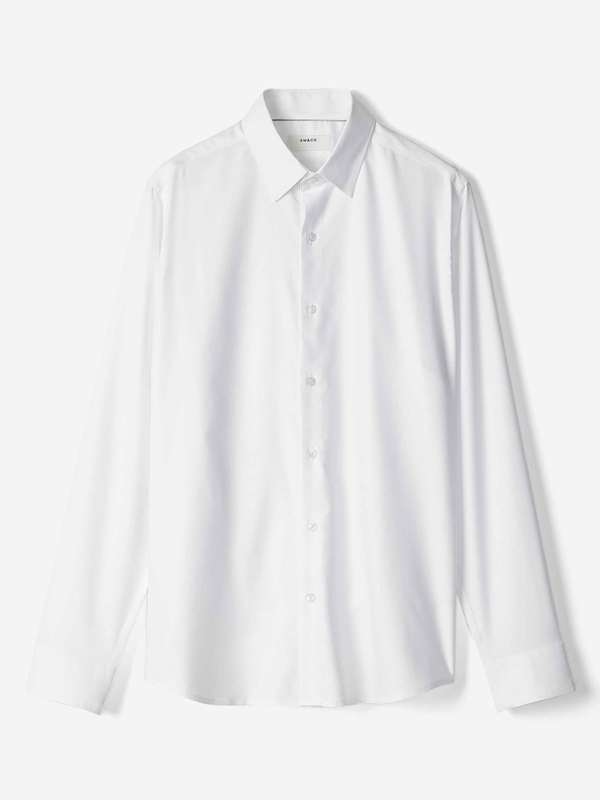 Tailored-Fit Knit-Like Dress Shirt