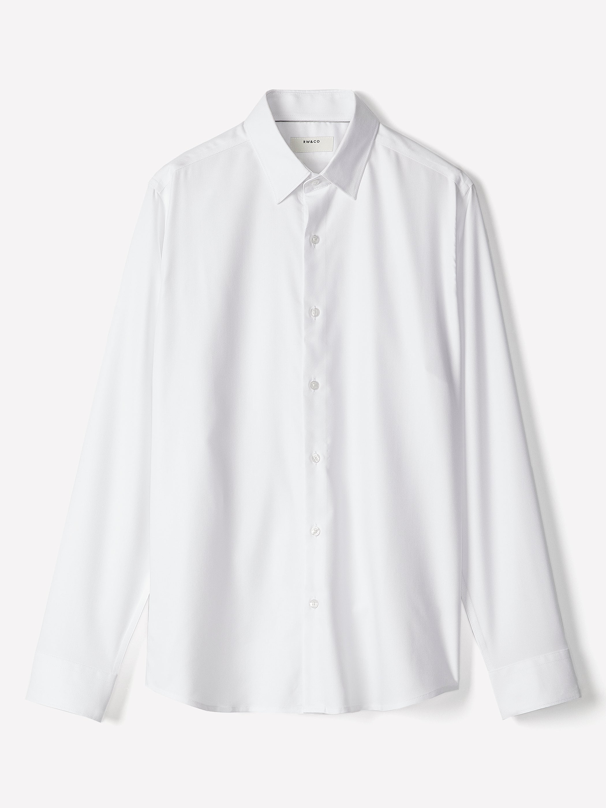 Tailored-Fit Knit-Like Dress Shirt