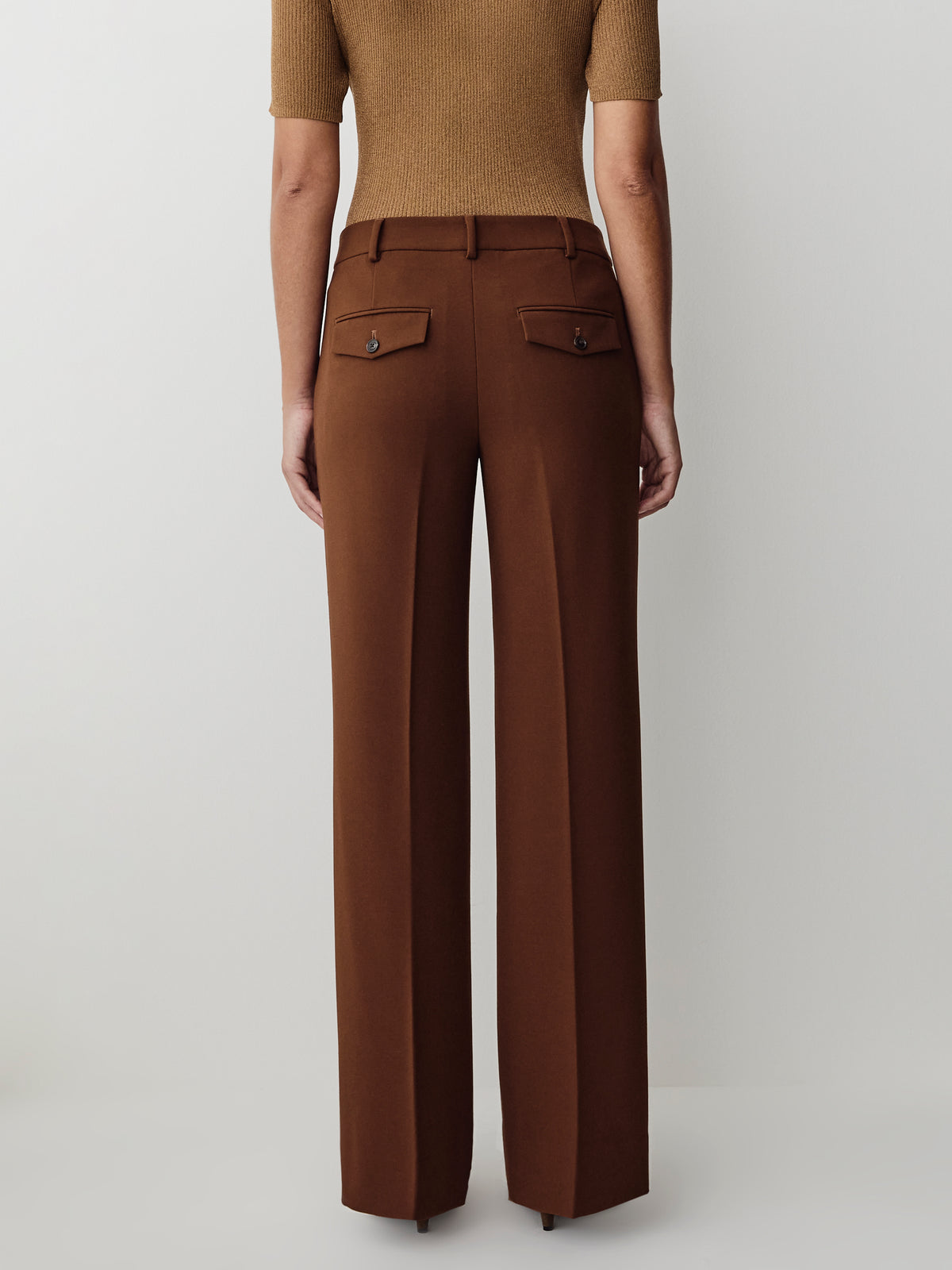 Mid-Rise Wide-Leg Heavy Twill Pant